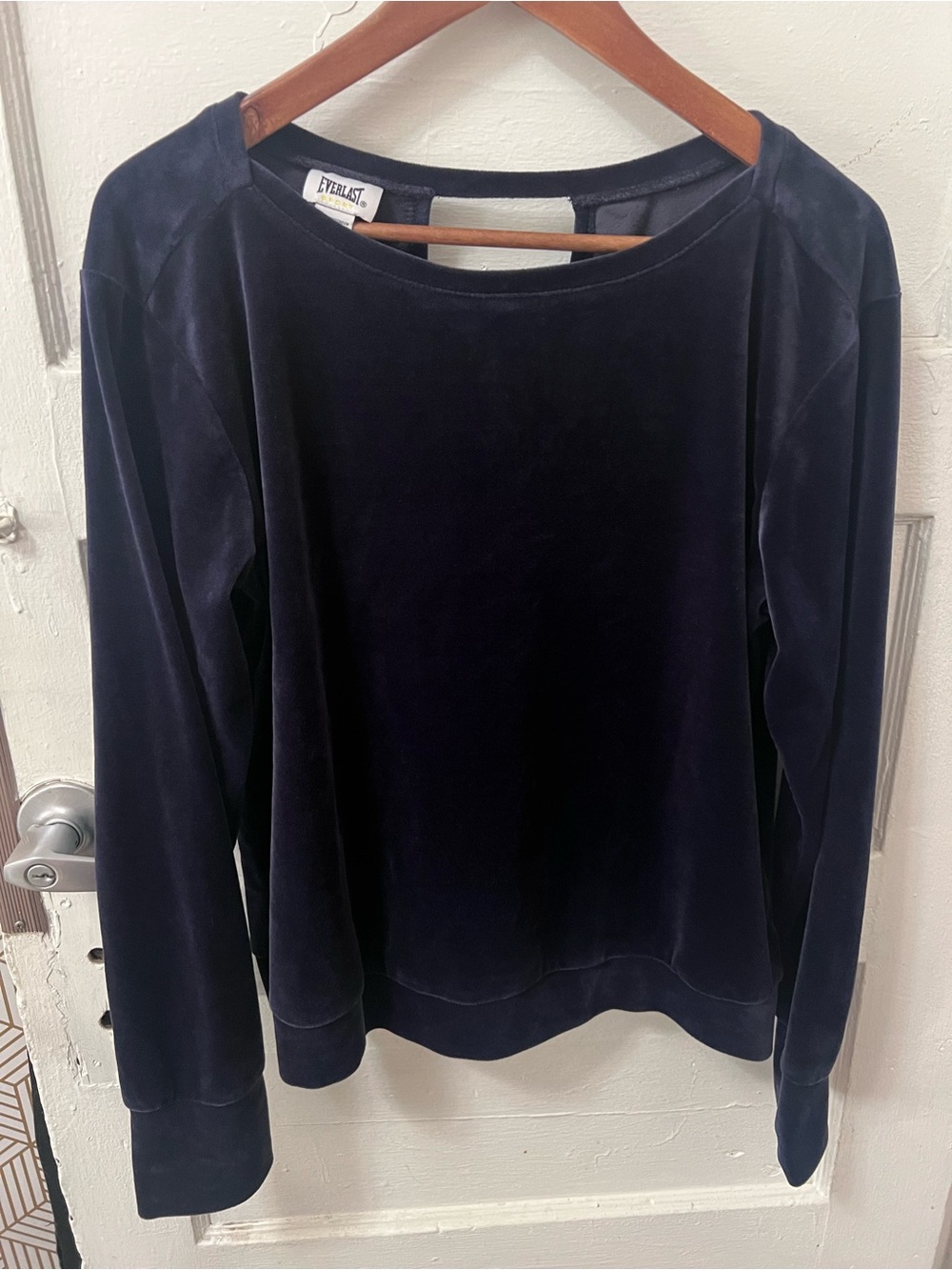 Everlast Navy Velvet Crewneck Sweatshirt